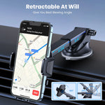 TOPK Universal Car Phone Holder 360° Rotation Cell Phone Mount for Air Vent & Dashboar close-up view