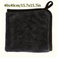 2pc Absorbent Microfiber Cleaning Cloth - Soft, Durable & Quick-Dry Towel for Cars, Home, and Bathroom Use