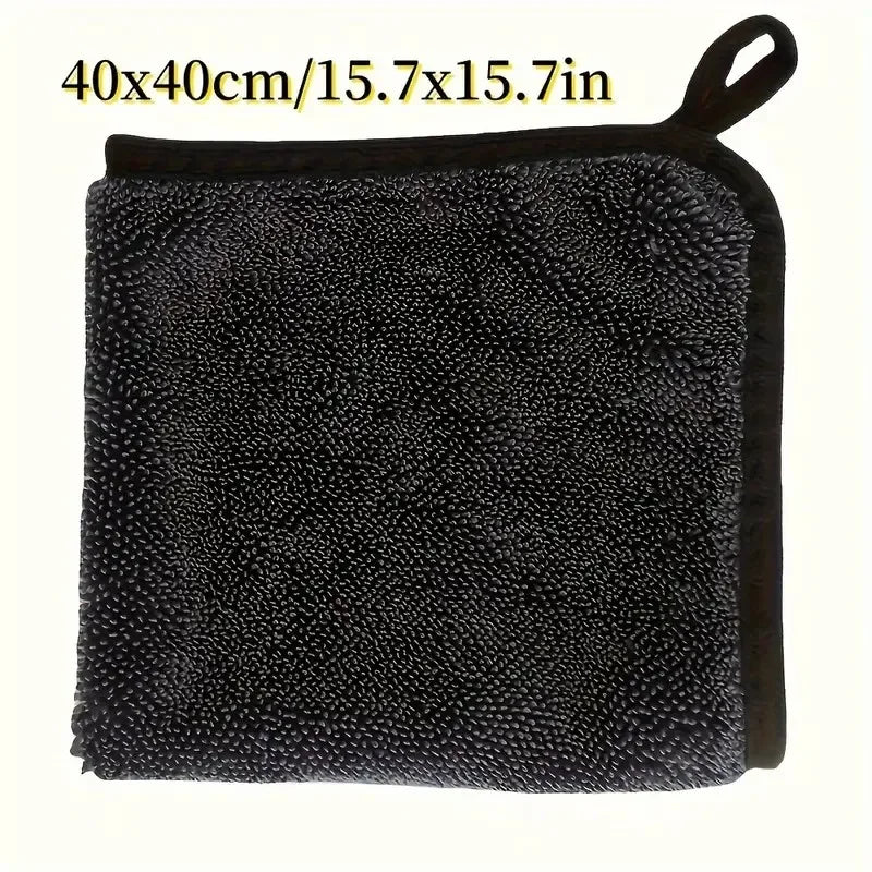 2pc Absorbent Microfiber Cleaning Cloth | Soft, Durable & Quick-Dry Towel for Cars, H alternate view
