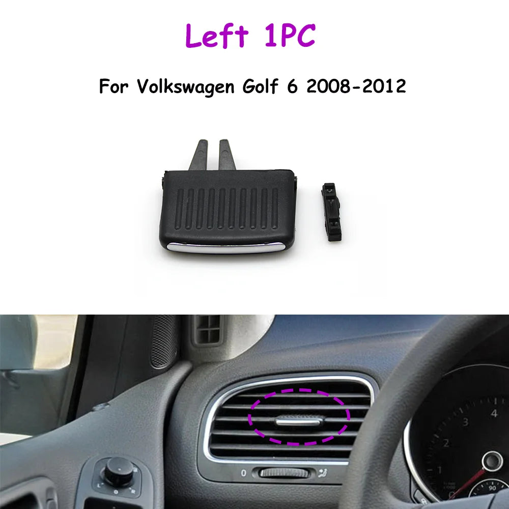 Golf 6 Sagitar Jetta Car Front Rear Air Conditioner AC Vent Grille Slider Outlet Tab Clip Repair Kit For Volkswagen  5KD819703