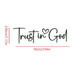 Trust In God Mirror Decal | Car Decals For Women, Christian Faith Vinyl Decal lifestyle view