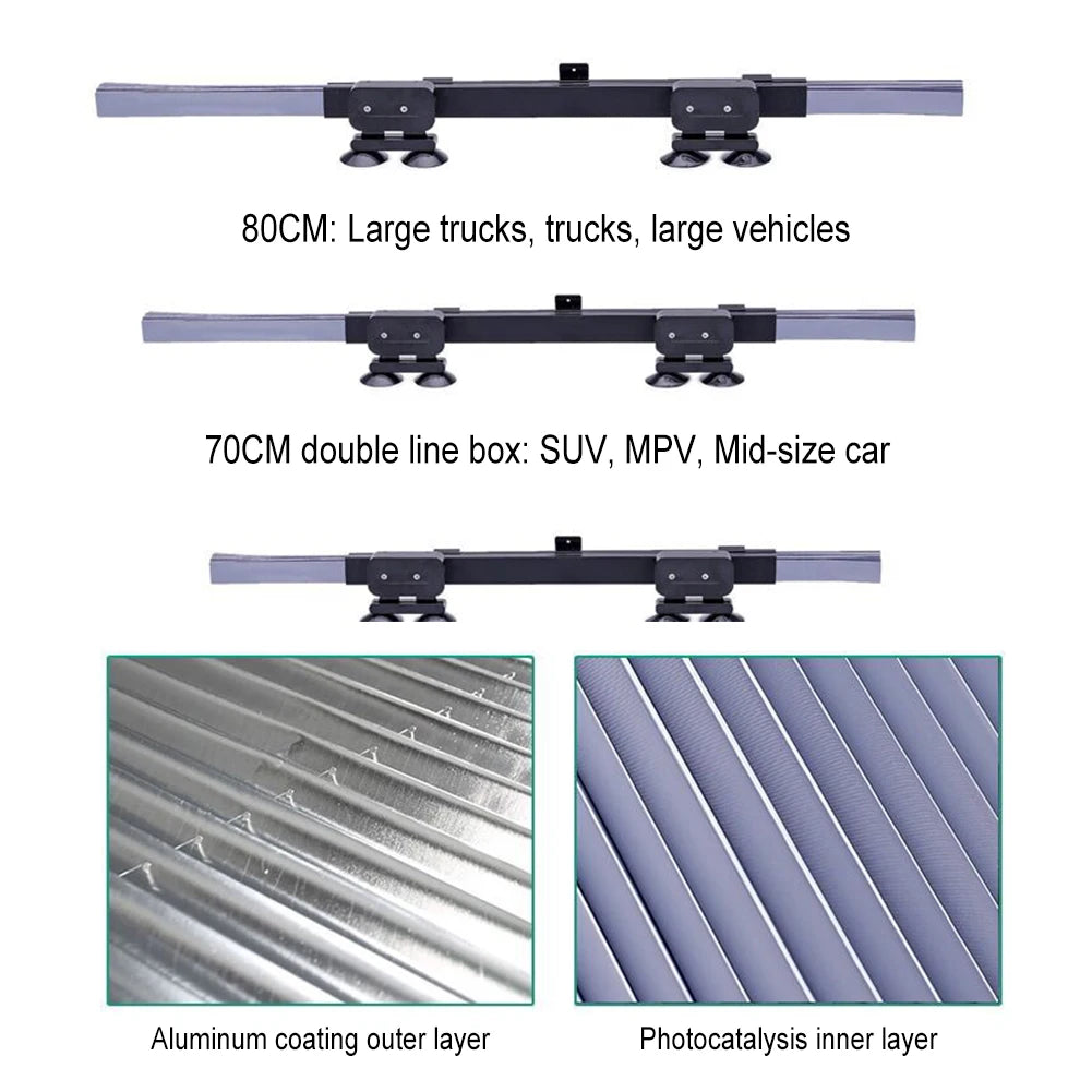 Retractable Car Sunshades | UV Protective Windshield Curtains for Front/Rear Windows lifestyle view