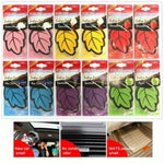 Leaf Shape Car Air Freshener | Natural Scented Tea Paper Hanging Perfume Family Pac additional angle