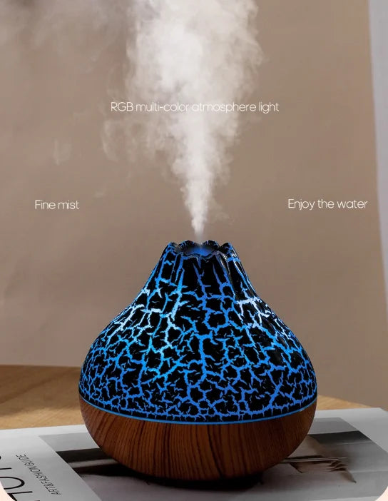 150ml USB Power Supply Hand Control Ultrasonic Quiete Air Humidifier Adjustable Color Lights Essential Oil Aroma Diffuser
