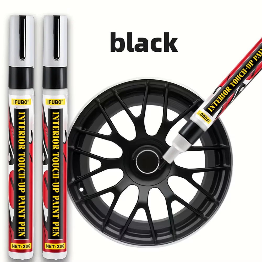 IFUBO 20G Black Car Paint Repair Pen Universal Car Interior Scratch Remover for Car Se close-up view