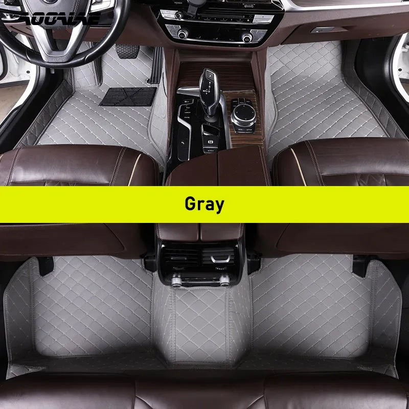 AOOALE Custom Car Floor Mats For DS3 Auto Carpets Foot Coche Accessorie
