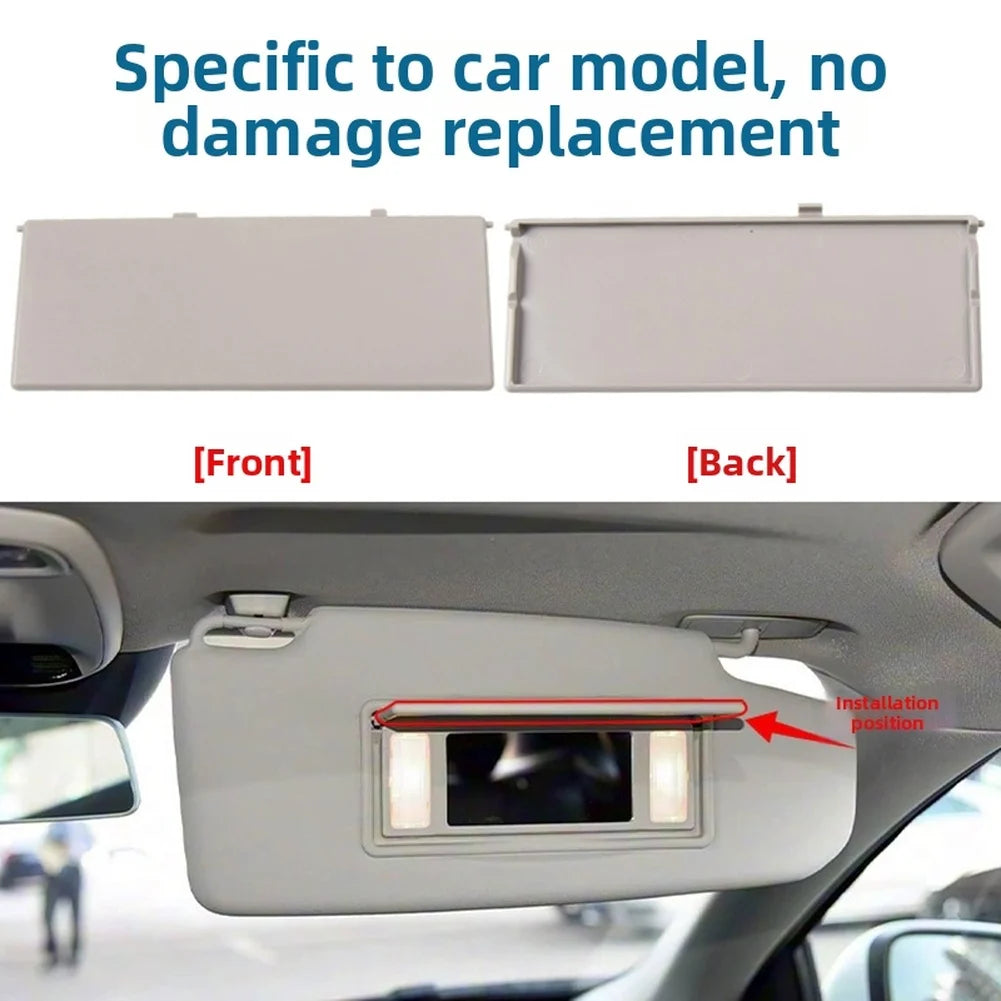 Visor Replacement Makeup Mirror Cover Sun Visor Replacement Gray Reinforced Card Holders For Volvo S60L 2014-2019
