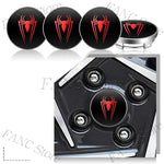 4Pcs Spider Symbol Car Wheel Hub Center Cap Badge Stickers | Universal Auto Accessories detail view