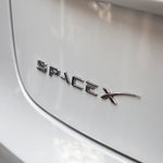 Spacex Emblem Tail Letter Badge | Zinc Alloy Car Sticker for Tesla Model 3 Y S X alternate view