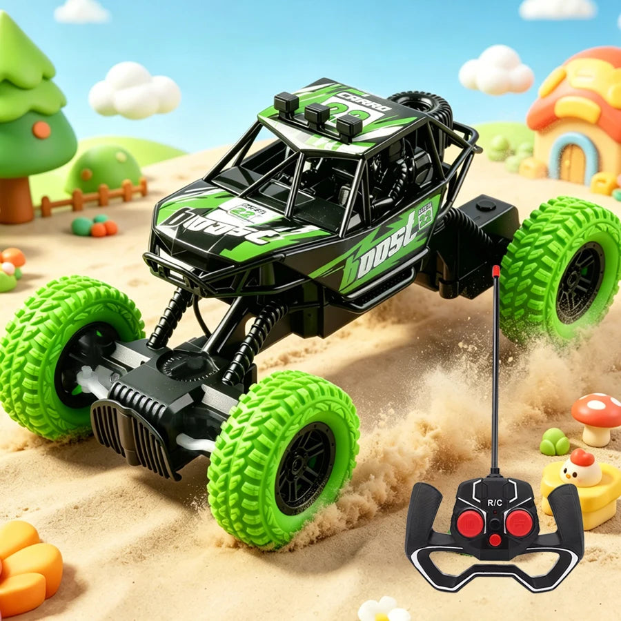 Remote Control Toy Car with Flashing Lights and Rubber Wheels alternate view