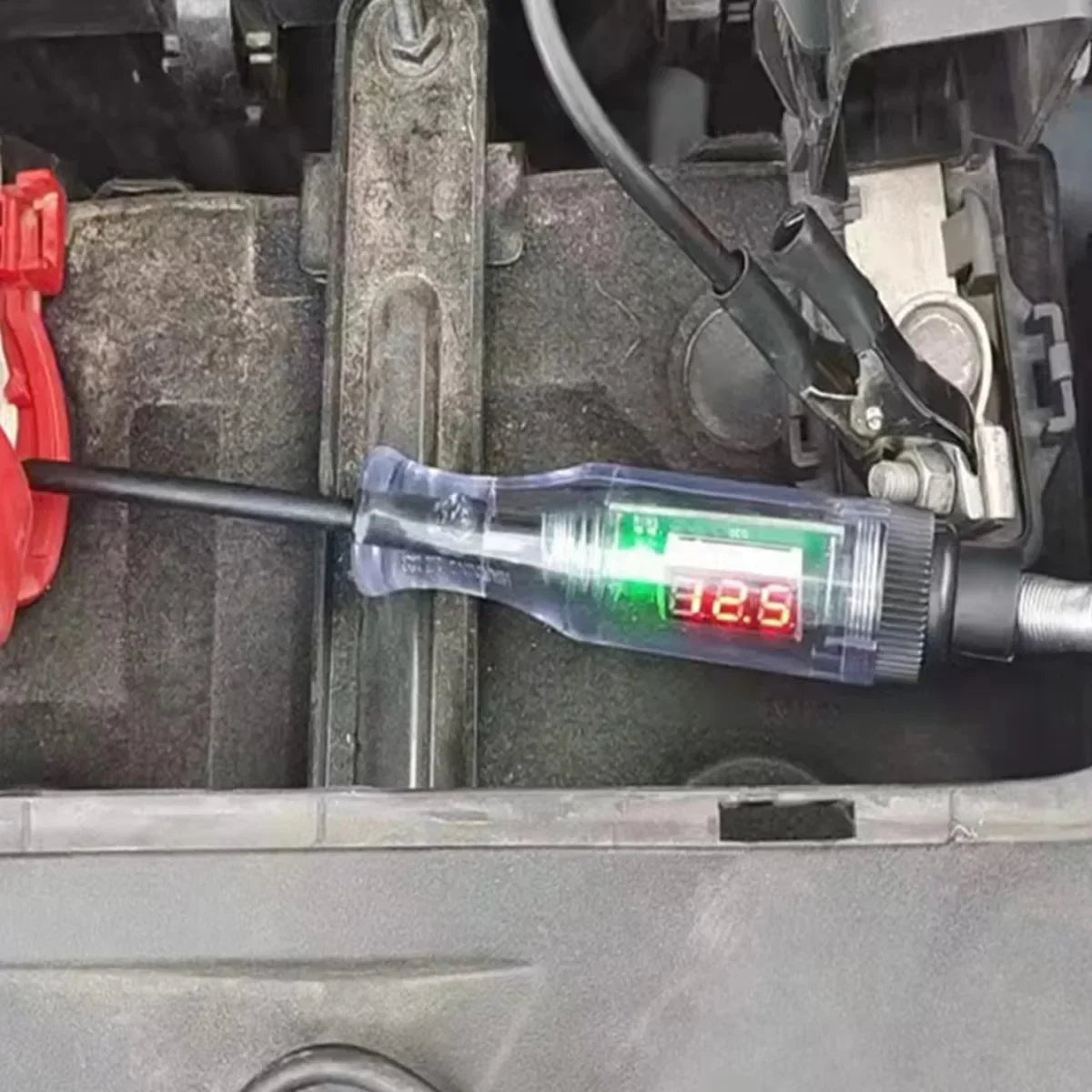 6V 12V 24V Car Truck Voltage Circuit Tester Pen, 5V-90V Digital Display Auto Test Light detail view