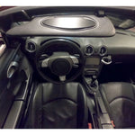 Rhyming Car Sun Visor Vanity Mirror Cover For Porsche 996 997 911 Carrera 986 Boxster 987 Cayman Black Car Interior Accessories