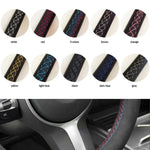 Black Leather Car Steering Wheel Braid Soft Leather Cover For Renault Clio 3 RS 2005 lifestyle view