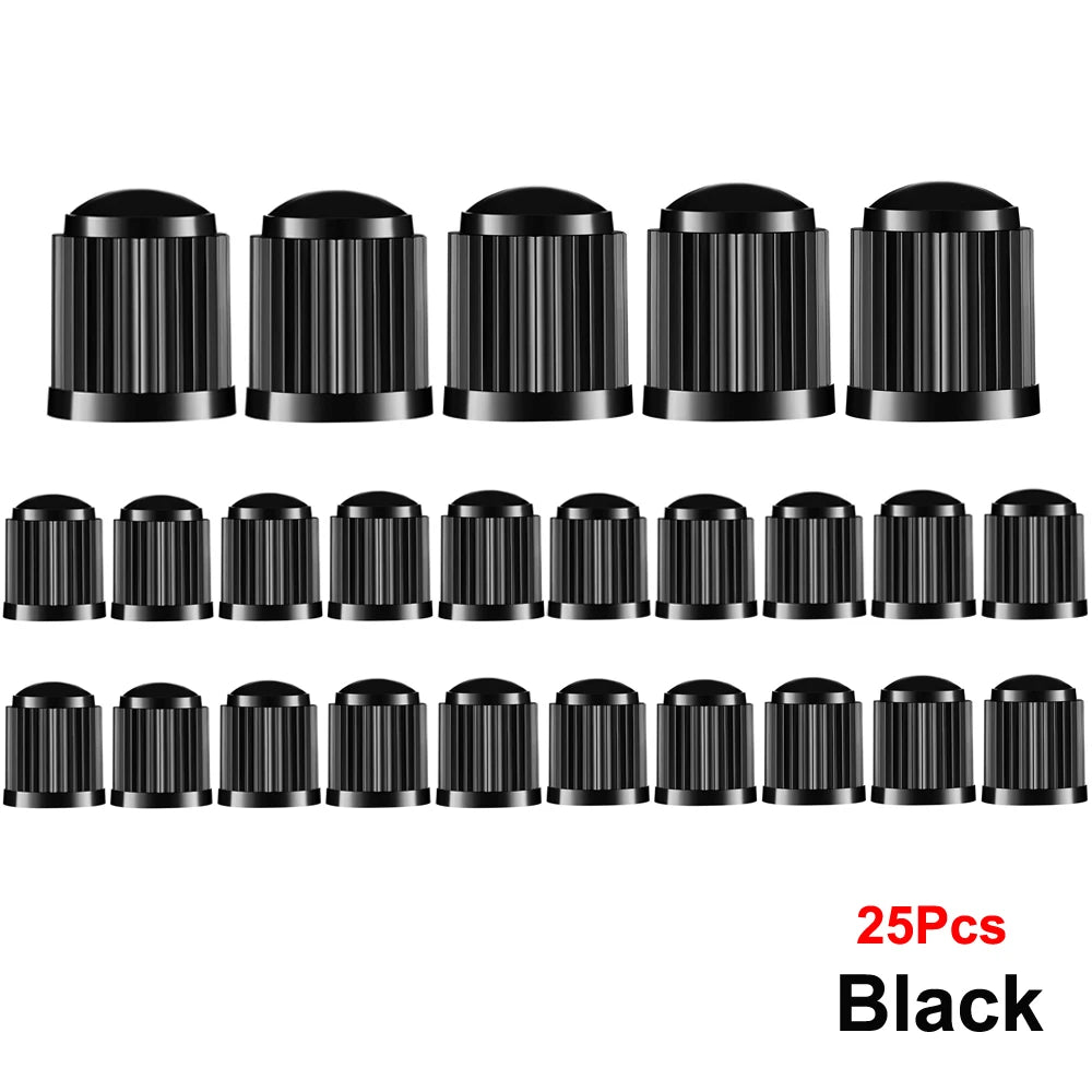 AUTCOAT Tire Stem Valve Caps | Universal Plastic Valve Covers for Cars, Trucks, Bik additional angle