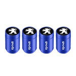4Pcs Peugeot Logo Car Tyre Valve Caps | Aluminum Alloy Wheel Accessories for Peugeot lifestyle view