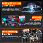 Dashcam for Cars 4 Channel Black Box WiFi Driving Camera FHD 1080P Night Vision Loo additional angle