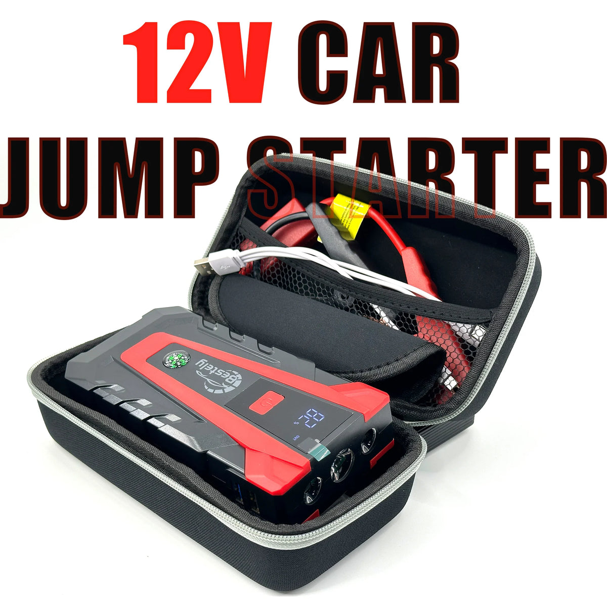 Jump Starter Power Bank 12V Booster for Car Start 3000A Battery Quick Charger Portable Auto Starting