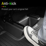 Tesla Model Y Juniper Underseat Protector | Seat Track Cover & Anti-Kick Slide Rail Pa close-up view