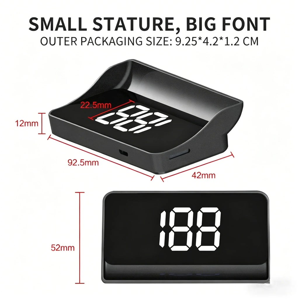 Universal Car Speedometer HUD GPS  Head-Up Display Windshield Speed Projection KMH Speed Digital Display For Vehicles Truck Auto