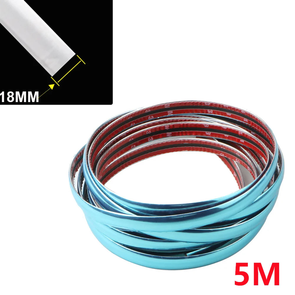 Exterior Car Chrome Body Strip Bumper Auto Door Protector Moulding Styling Trim car Lamp detail view
