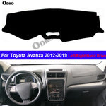 Car Dashboard Cover Dash Mat Carpet Cape For Toyota Avanza 2012 - 2019 Auto Sun Shade Anti-Sun UV An