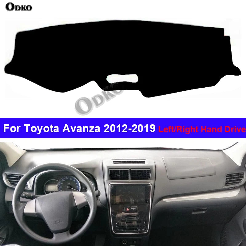 Car Dashboard Cover Dash Mat Carpet Cape For Toyota Avanza 2012 - 2019 Auto Sun Shade Anti-Sun UV An