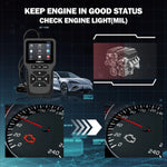 Professional OBD2 Scanner, Upgraded OBDII & CAN Code Reader, Real‑Time Data, Battery lifestyle view