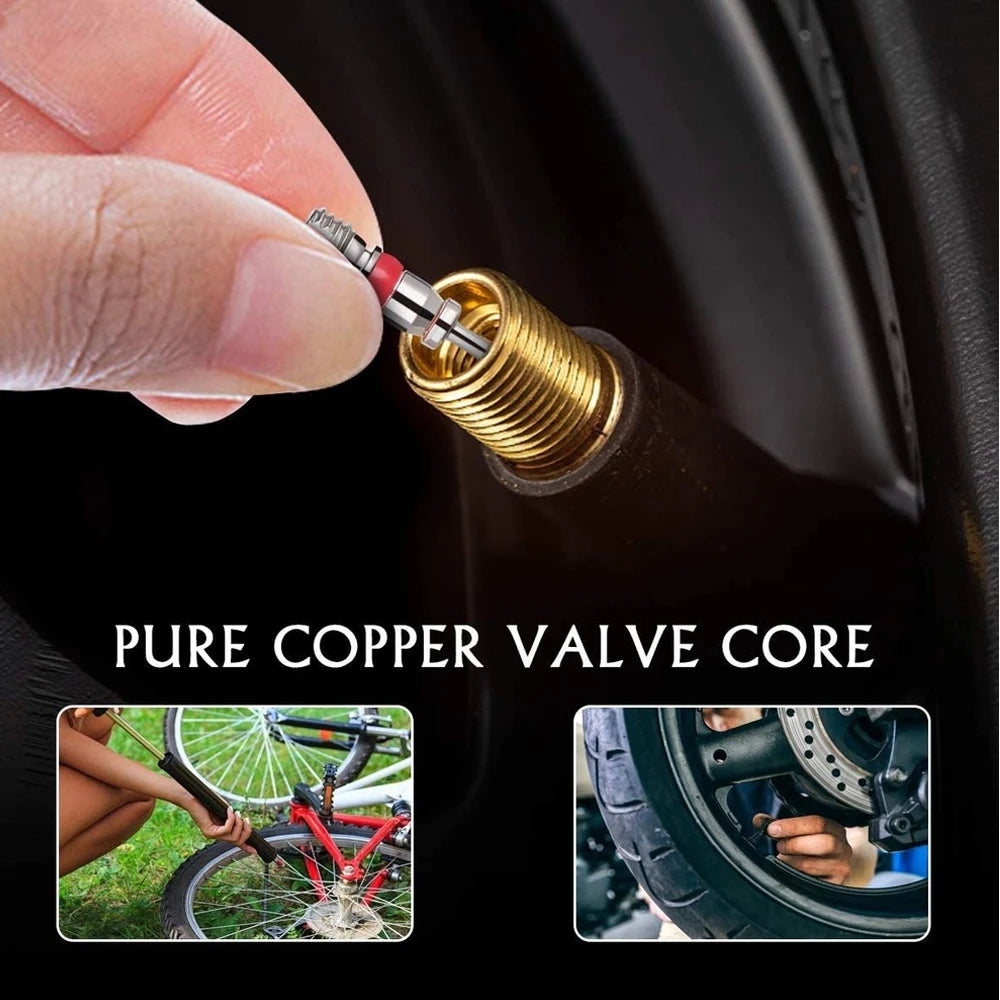 Schrader Tire Valve Core | Universal Replacement Stems for Automotive, RV, ATV, and A lifestyle view