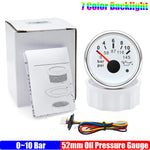 ZMFJH 7 Color Light 52mm Car Gauge Set | Fuel Water Level Voltmeter Oil Pressure Temp Ga detail view