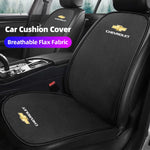 Car Seat Cushion Cover Breathable Flax Fabric Soft Pad | For Chevrolet Models