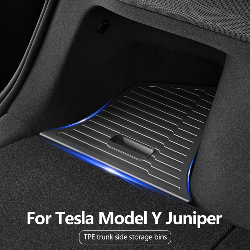 Tesmayx Model Y Juniper Trunk Organizer | TPE Cargo Storage Bins for 2025 2026 Tesla alternate view