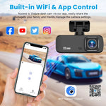 4K Dash Cam WiFi GPS Car DVR | 2160P Drive Recorder close-up view