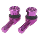 2* Aluminum Alloy Motorcycle Valve Stems | 90 Degree Tubeless Tire Valve for Rims lifestyle view