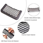 Car Net Pocket Phone Holder Storage Bag Auto Paste 8*15CM close-up view