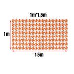 1pcs Houndstooth High Quality Cotton Linen Seats Fabric Car Seat Cover Headliner Door alternate view