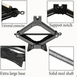 Hand Cranked Car Jack 08T 1T 2T Portable Scissor Jack Labor Saving Tool For Vehicle Ti close-up view