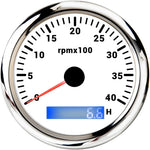85mm Tachometer with LCD Hour Meter | 7 Color LED Backlight for Marine Boat Car additional angle
