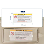 Car Interior Front Sun Visor Makeup Mirror Sticker Airbag Sticker Safety Warning Sticker Warning Board Waterproof Sticker