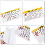 Car Interior Front Sun Visor Makeup Mirror Sticker Airbag Sticker Safety Warning Sticker Warning Board Waterproof Sticker