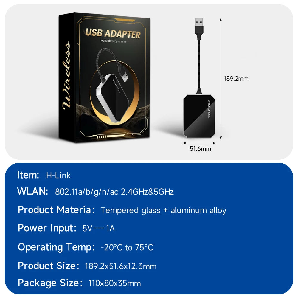 HEYINCAR Carbitlink,Easy connect to Wireless CarPlay Android Auto For Geely Baic Je additional angle