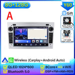 Car Radio Android Auto For Opel Corsa C D Vivaro Astra H J Vectra Antara Zafira Meriva close-up view