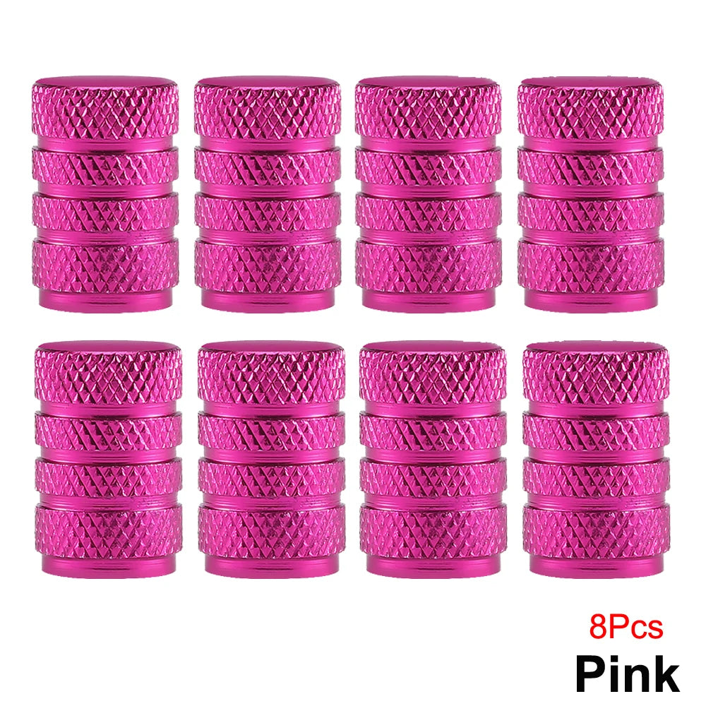 Aluminum Tire Valve Caps | Dustproof Universal Stem Covers for Cars, Bikes, Trucks, Moto detail view