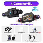 4-Channel Dash Cam | FHD 1080P WiFi Night Vision 24H Parking Black Box alternate view