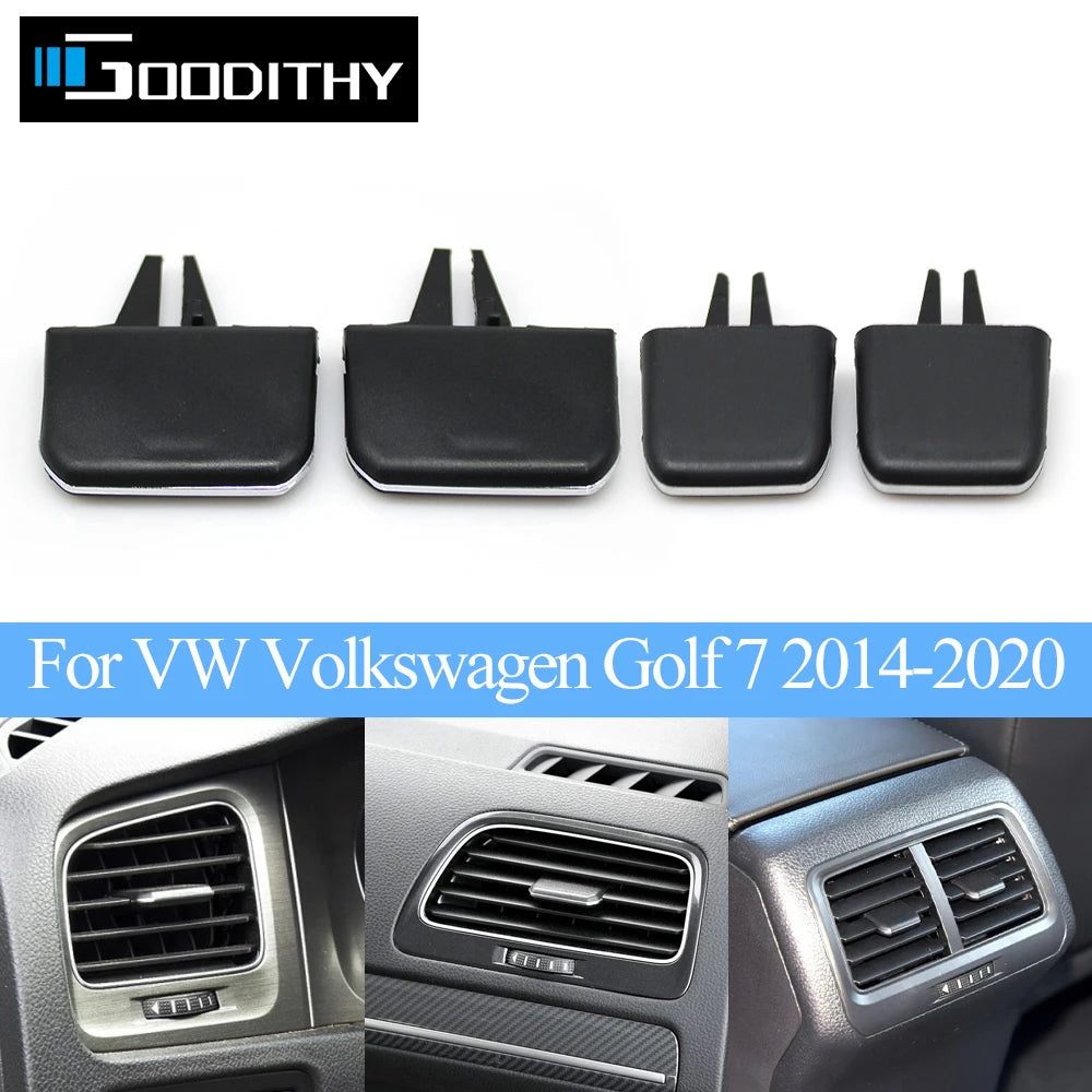 Car Dashboard Front Rear Air Conditioning AC Vent Grille Outlet Tab Clip Slider Repair Kit For VW Volkswagen Golf 7 2014-2020