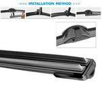 Universal Car Wiper Blades | Soft Dual Rubber Frameless Windshield Wipers detail view