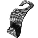 Rhinestone Car Seat Back Hook Bling Diamond Hanger Auto Back Universal Headrest Mount alternate view