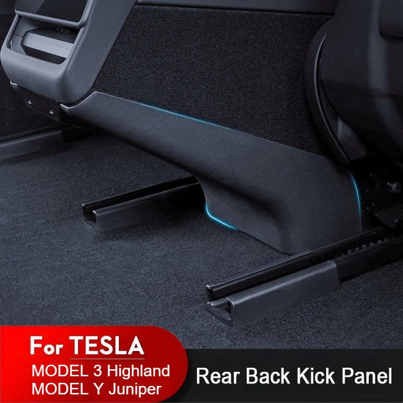 For Tesla Model Y Juniper 2025 Model 3 Highland 2024 Central Armrest Box Rear Seat Anti-Kick Board A