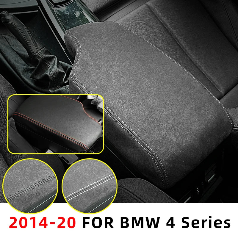 For BMW 4 Series Accessories F32 F33 F36 2013-2019 2020 428i 420i 435i Center Console Armrest Storage Box Protection Cover Trim