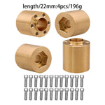 Brass Wheel Hex Hub Widen Adapter 12mm for 1/10 RC Crawler lifestyle view