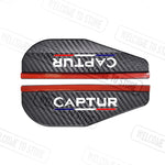2pcs Carbon Fiber Car Rearview Mirror Rain Eyebrow | Rainproof Accessories for Renault M detail view